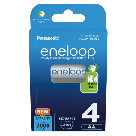 Panasonic Eneloop AA BK-3MCCE/4B įkraunamos | baterija.lt