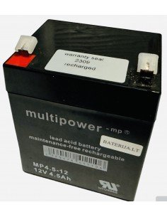 Multipower MP4,5‑12 AGM 12V 4,5Ah akumuliatorius | baterija.lt