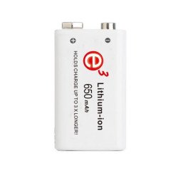Soshine 9V Li-Po 650mAh 7.4V Rechargeable Battery | baterija.lt