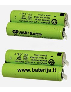 Varta Ni-MH paketas AAA 2,4V 700mAh | baterija.lt 2