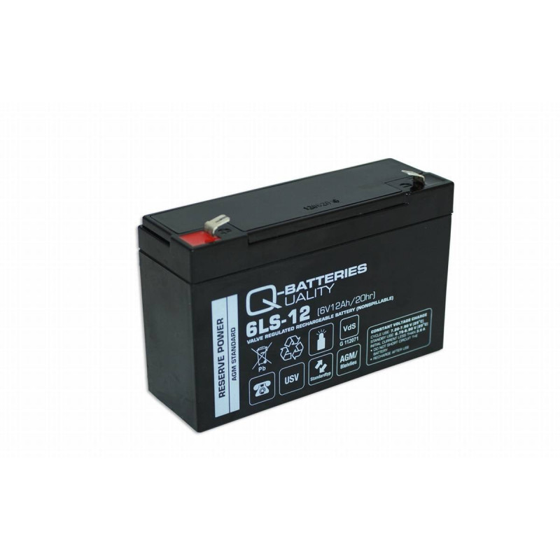 Q-Batteries AGM 6LS-12 6V