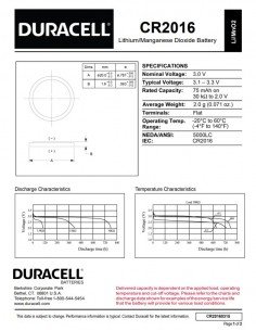 Duracell CR2016 3V Lithium Battery (2 Pack) | baterija.lt 2