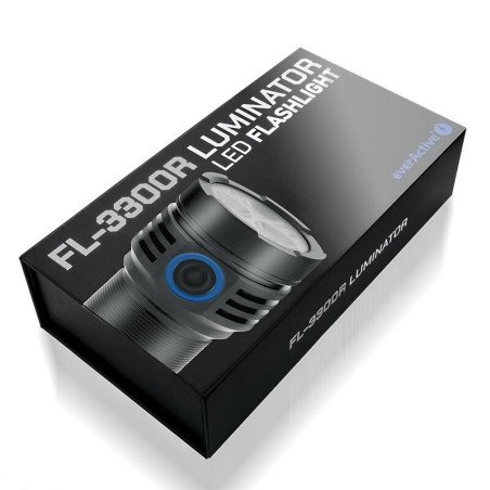 FL‑3300R rechargeable LED flashlight 3300 lm | baterija.lt