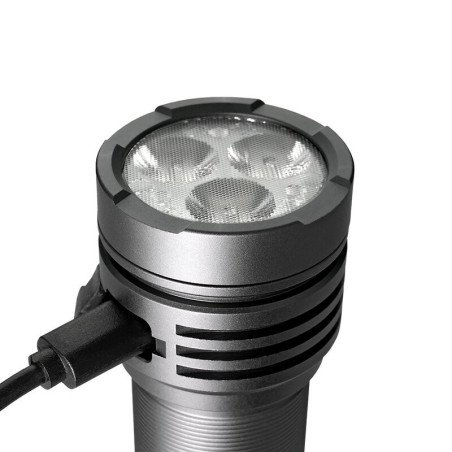 FL‑3300R rechargeable LED flashlight 3300 lm | baterija.lt