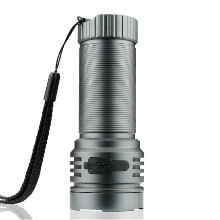 FL‑3300R rechargeable LED flashlight 3300 lm | baterija.lt