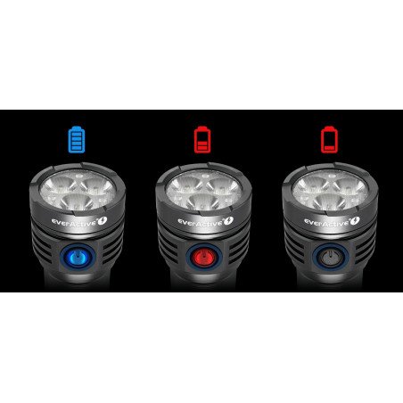 FL‑3300R rechargeable LED flashlight 3300 lm | baterija.lt