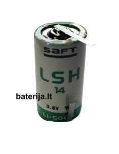 Saft LSH14 lithium battery 3.6 V C with U tags | baterija.lt