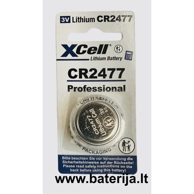 Xcell baterija CR2477 3V