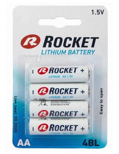 Rocket AA  lithium battery (4psc in card)