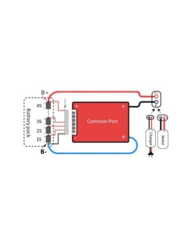 PCM/BMS 4S Li-ion 14,4V 15Ah | baterija.lt