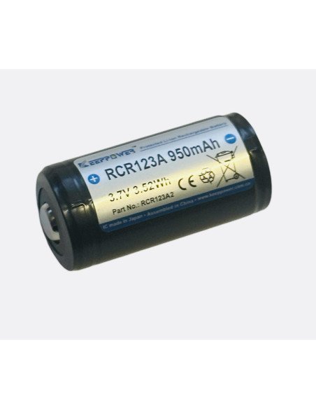 Keeppower RCR123A2 (16340) 950mah 3,7V | baterija.lt
