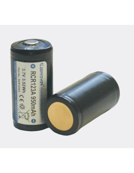 Keeppower RCR123A2 (16340) 950mah 3,7V | baterija.lt