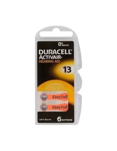 Duracell Activair DA13 / PR48 Hearing Aid Batteries (Zinc-Air) | baterija.lt