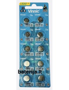 Vinnic L926F AG7 LR927 Alkaline Battery 1.5V - baterija.lt
