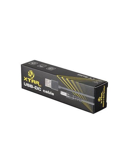 XTAR USB‑A į DC 5.5×2.5 mm laidas 80 cm | baterija.lt