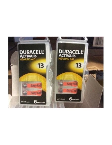Duracell Activair DA13 / PR48 Hearing Aid Batteries (Zinc-Air) | baterija.lt