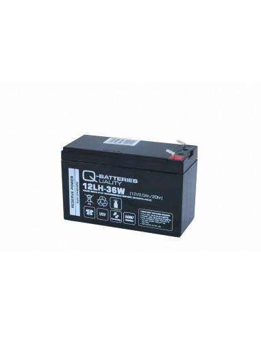 Q-Batteries 12LH-36W AGM baterija 12V 9000mAh (F2)