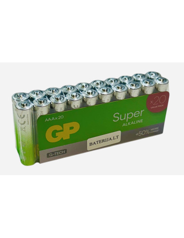 GP battery G-TECH SUPER GP24A / LR3 / AAA  (20psc)