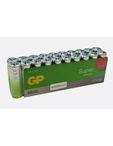 GP battery G-TECH SUPER GP15A / LR6 / AA  (20vnt)