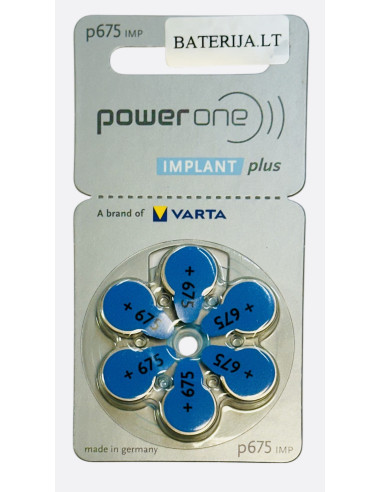 Varta Power One Implant Plus p675 IMP