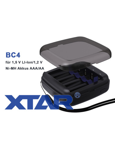 Charger XTAR BC4 Li-ion 1,5V / Ni-Mh 1,2V