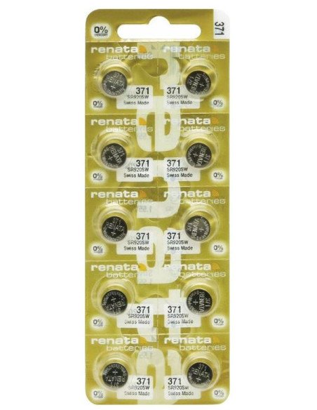 Renata 371 SR920SW GOLD sidabro oksido baterija 1.55V | baterija.lt