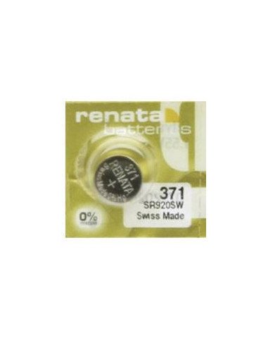 Renata 371 SR920SW GOLD sidabro oksido baterija 1.55V | baterija.lt
