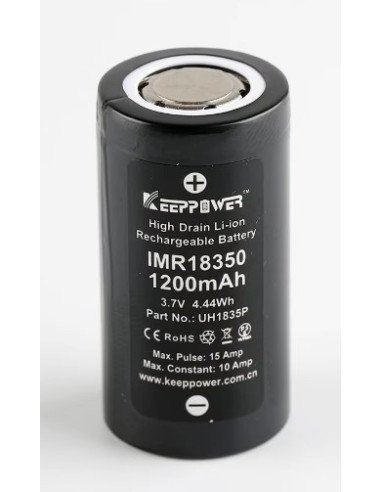 Keeppower UH1835P 18350 Baterija 1200mAh 10A