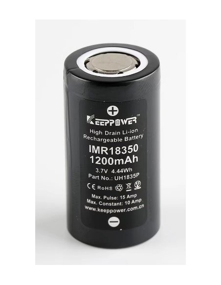 Keeppower UH1835P 18350 Baterija 1200mAh 10A