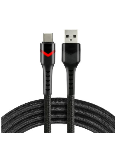 USB laidas į USB-C jungtį RGB 3Ah 1m