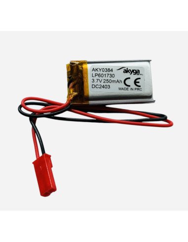 Akyga LP601730 3,7 V 250 mAh Li-Pol akumuliatorius su PCM | baterija.lt