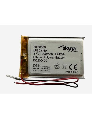 Akyga Li-polimer LP603450 baterija 3.7 V | baterija.lt