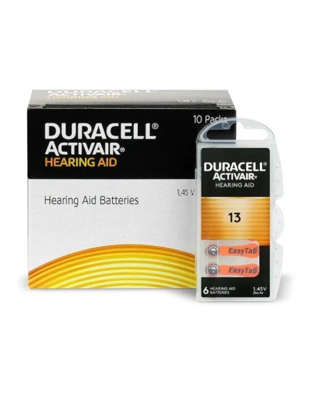 Duracell Activair DA13 / PR48 Hearing Aid Batteries (Zinc-Air) | baterija.lt