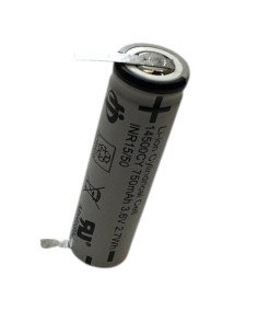 14500 Li-ion Baterija 3.6V 750mAh su litavimo juostelėmis| Baterija.lt 2