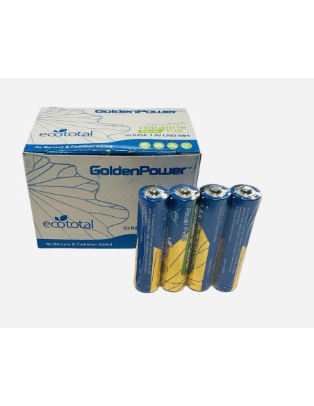 Baterija Golden Power Ecototal AAA (LR3) 1.5V Šarminė | baterija.lt