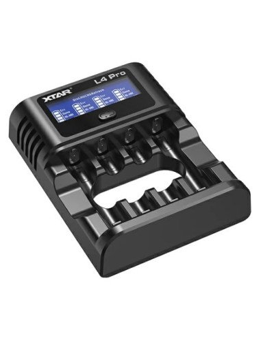 XTAR L4 Pro Smart Charger for AA/AAA Ni-MH & 1.5V Li-ion | baterija.lt