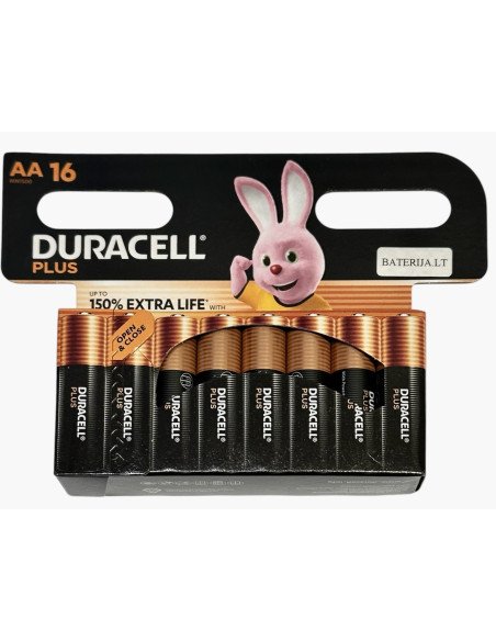Duracell AA Power Boost 150% 16 pcs| Baterija.lt