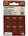 Amazon Basics hearing aid batteries 312 PR41, 6 pcs | Baterija.lt