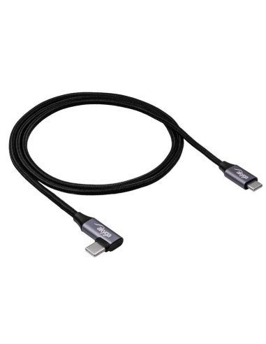 USB‑C → USB‑C kampinis kabelis 1 m, lankstus ir patvarus | baterija.lt