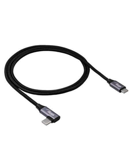 USB‑C → USB‑C kampinis kabelis 1 m, lankstus ir patvarus | baterija.lt