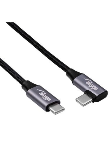 USB‑C → USB‑C kampinis kabelis 1 m, lankstus ir patvarus | baterija.lt