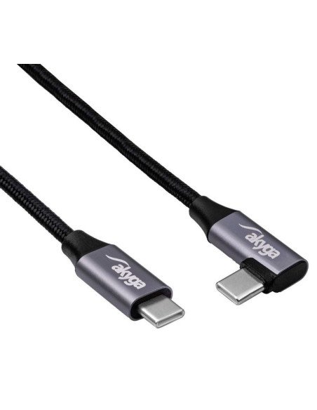 USB‑C → USB‑C kampinis kabelis 1 m, lankstus ir patvarus | baterija.lt