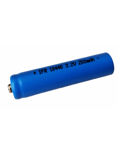 IFR10440 200mAh 3.2V LiFePO4 akumuliatorius Button Top | baterija.lt