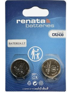 Renata CR2430 3V ličio baterija 2 vnt. Swiss Made | baterija.lt