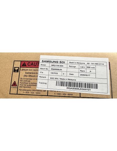 Samsung INR21700-50S 5000mAh 30A Li-Ion akumuliatorius | baterija.lt