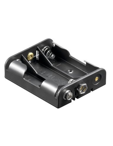 Goobay 3x AA Battery Holder with Snap Connector | baterija.lt
