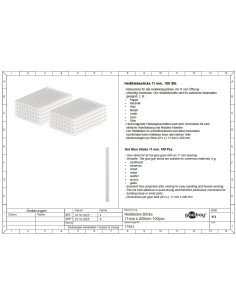 Karšto lydalo klijų strypelis 11mm x 200mm skaidrus Goobay | baterija.lt 2