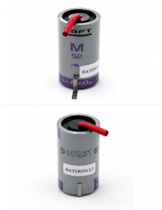 SAFT M52 3V 5Ah C (R14) ličio baterija su P išvadais| baterija.lt 2