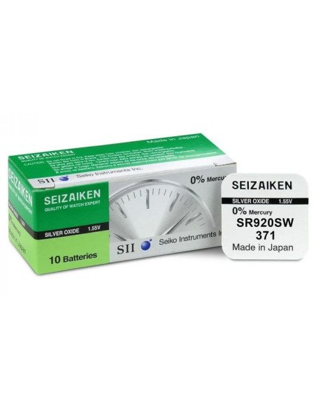 Seizaiken 371 SR920SW 1.55V Silver Oxide Battery Made in Japan | baterija.lt