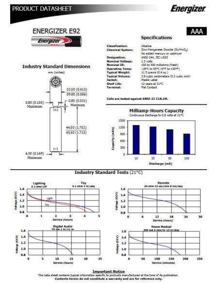 Eveready Gold LR03 AAA šarminės baterijos 4 vnt. | baterija.lt